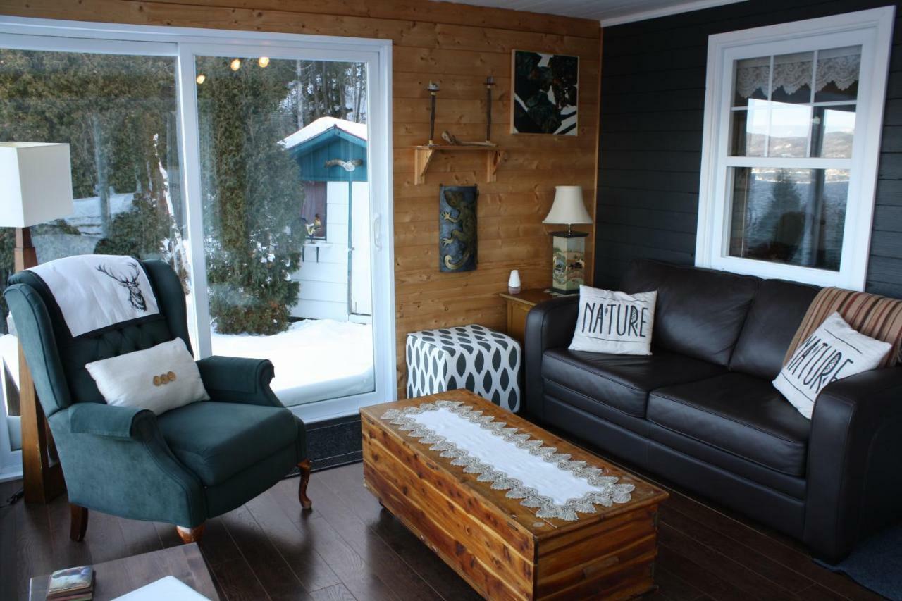 LʼAnse-Saint-Jean Chalet La Cailleヴィラ エクステリア 写真